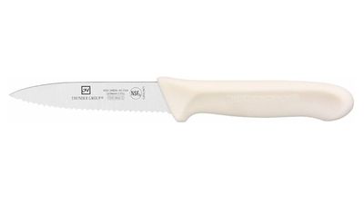 Paring Knife, 3-1/2" Blade, White Polypropylene - Pack of 2