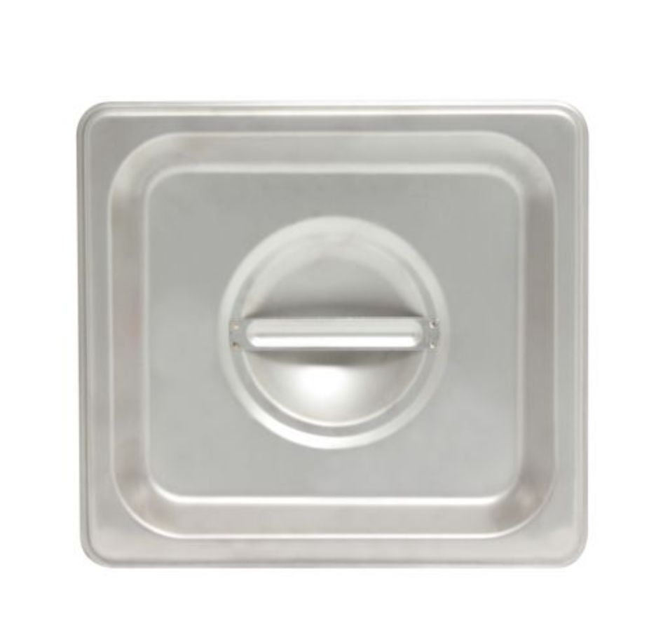 Steam Pan, Cover - Sixth Size Solid (Heavy Duty, SS)