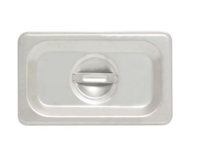 Steam Pan, Cover - Ninth Size Solid (Heavy Duty, SS)