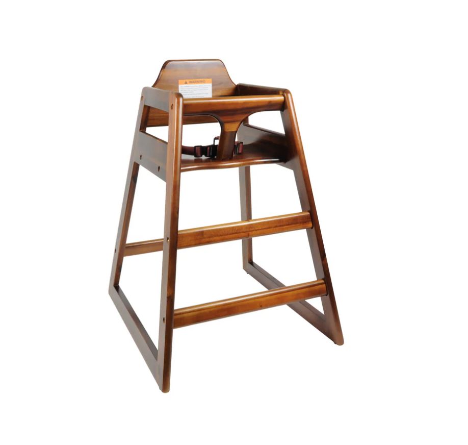 Highchair - Wooden Walnut Finish