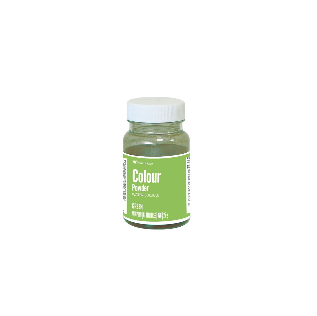 Colour Powder, Water-Soluble - Green - 25g