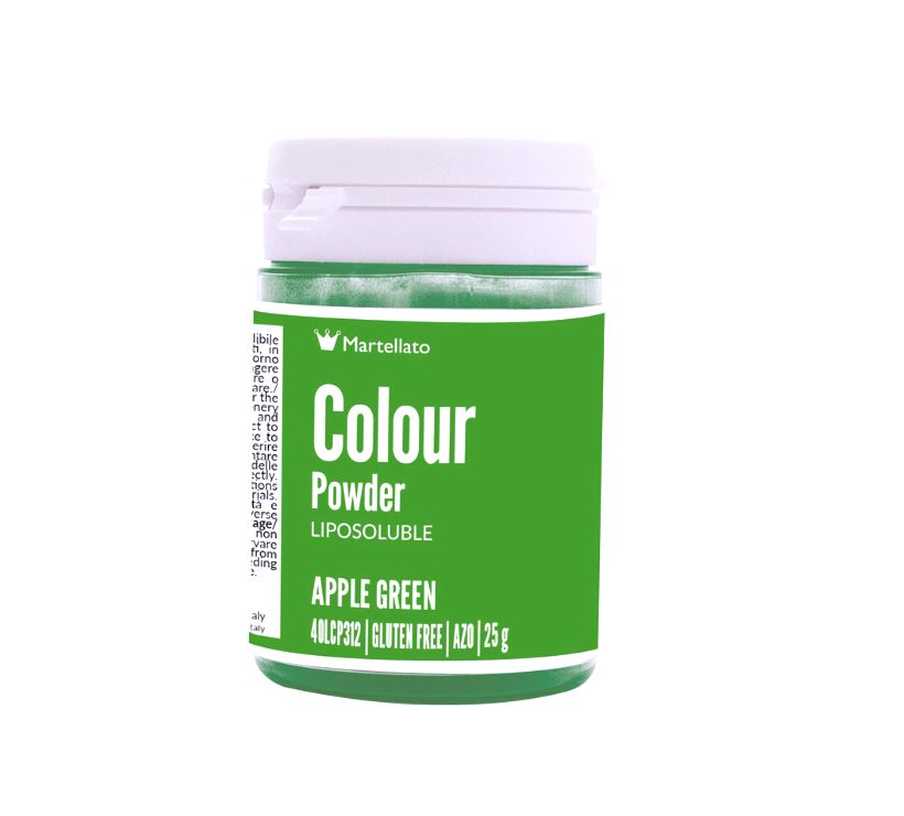 Colour Powder, Fat-Soluble - Apple green - 25g