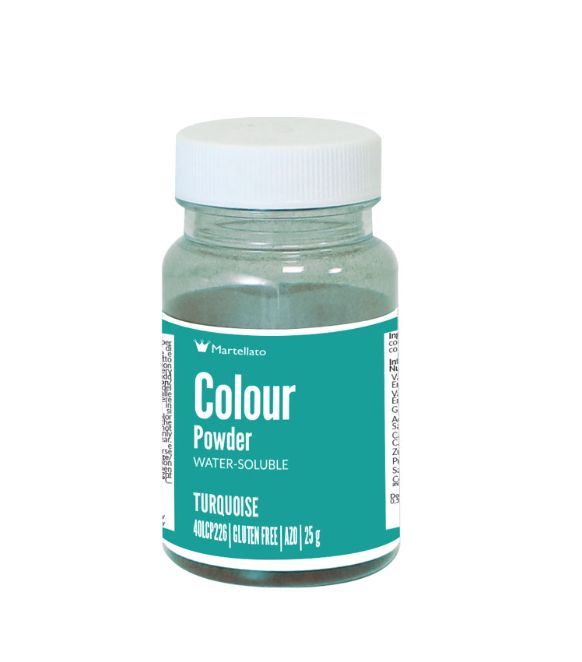 Colour Powder, Water-Soluble -Turquoise - 25g