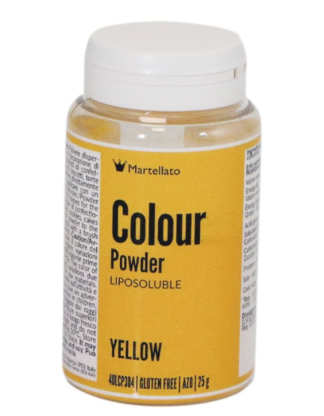 Colour Powder, Fat-Soluble - Yellow - 25g