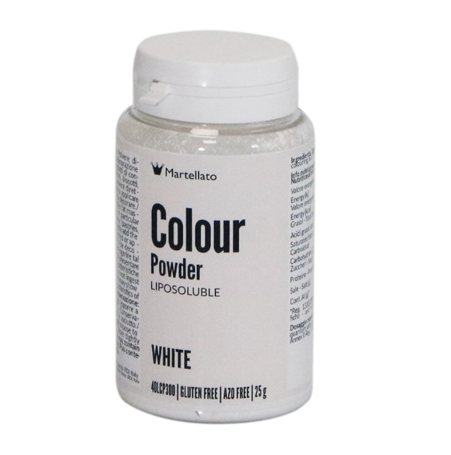 Colour Powder, Fat-Soluble - White - 25g