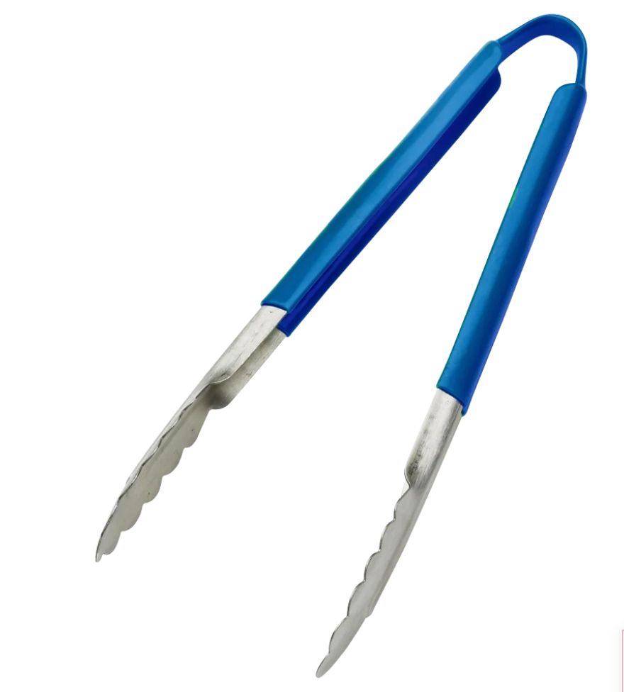 Serving Tongs – Blue, 12"