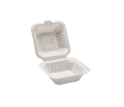 Clamshell Box - 6"×6", 1 Compartment - Case of 500