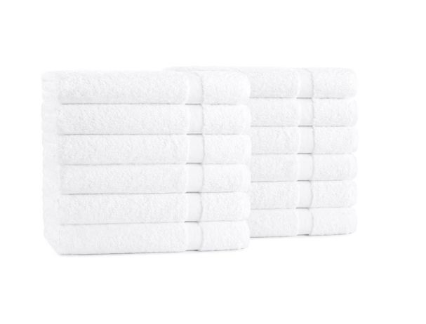 Bath Towel - White, 25"x54" - Case of 24