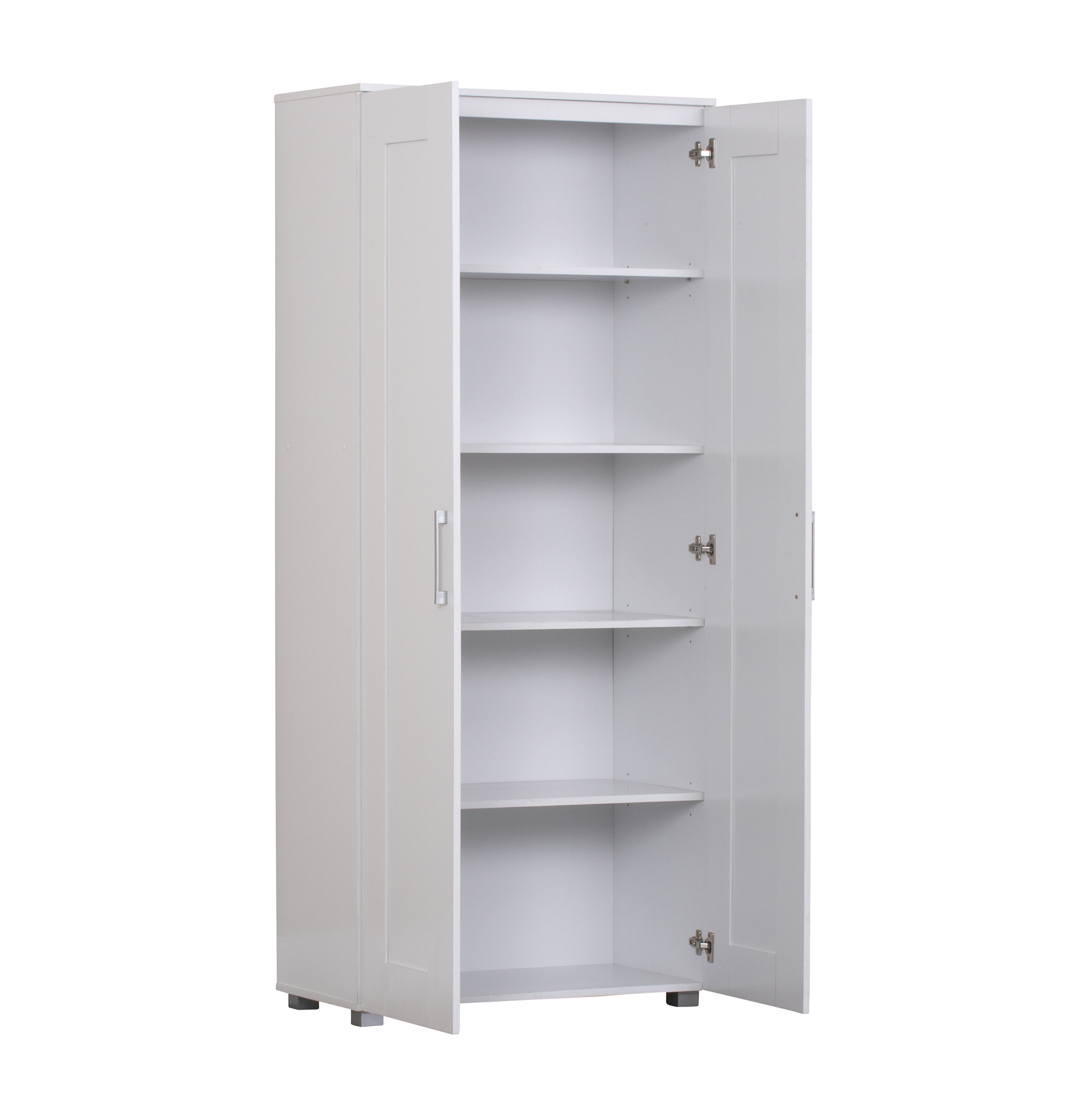 Kitchen bathroom Laundry Pantry Linen Storage Cupboard 2 Door White