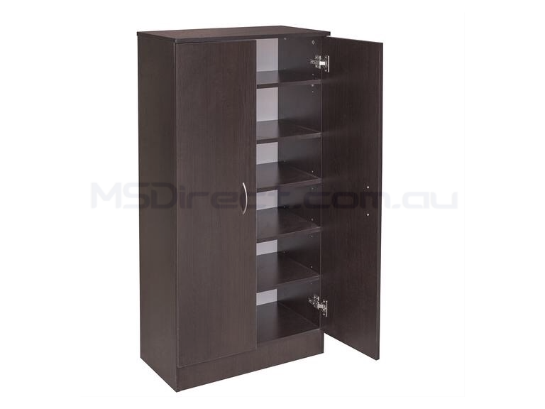 Shoe Storage Cabinet Dark Chocolate Brown