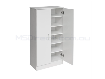 New Shoe Storage cabinet Shelf Rack Storage Cupboard (White)
