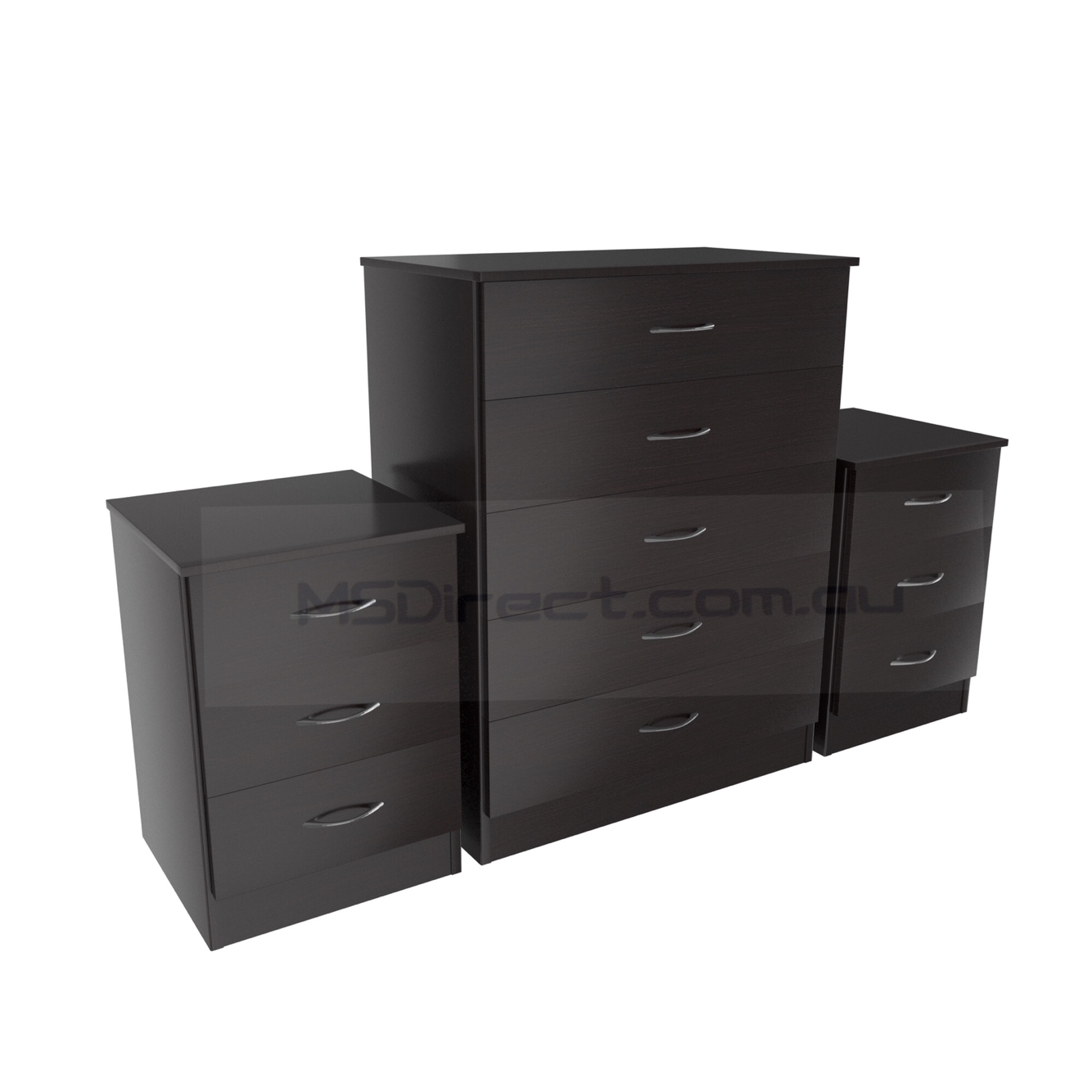 3 Piece Chest of Drawers Set Wardrobe Storage Cupboards