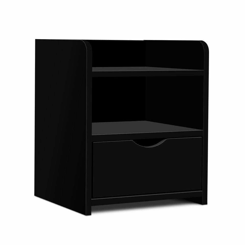 New Bedside Table Drawer - Black