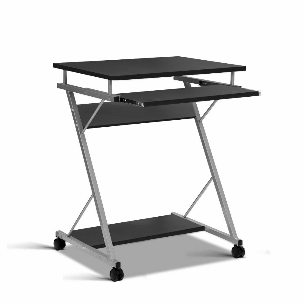 New Metal Pull Out Table Desk - Black