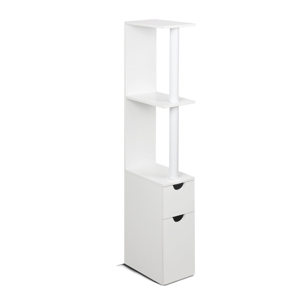 New Freestanding Bathroom Storage Cabinet - White