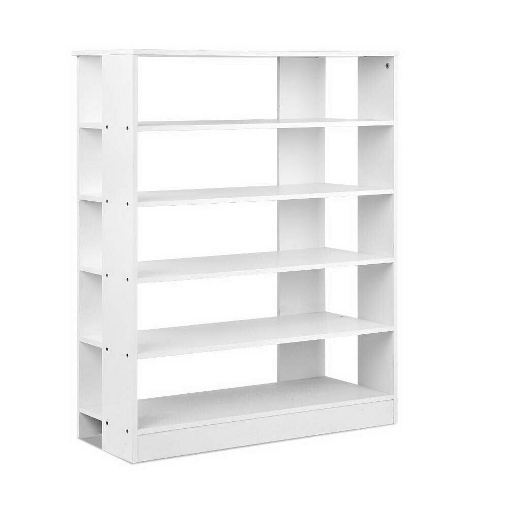 New 6-Tier Shoe Rack Cabinet - White