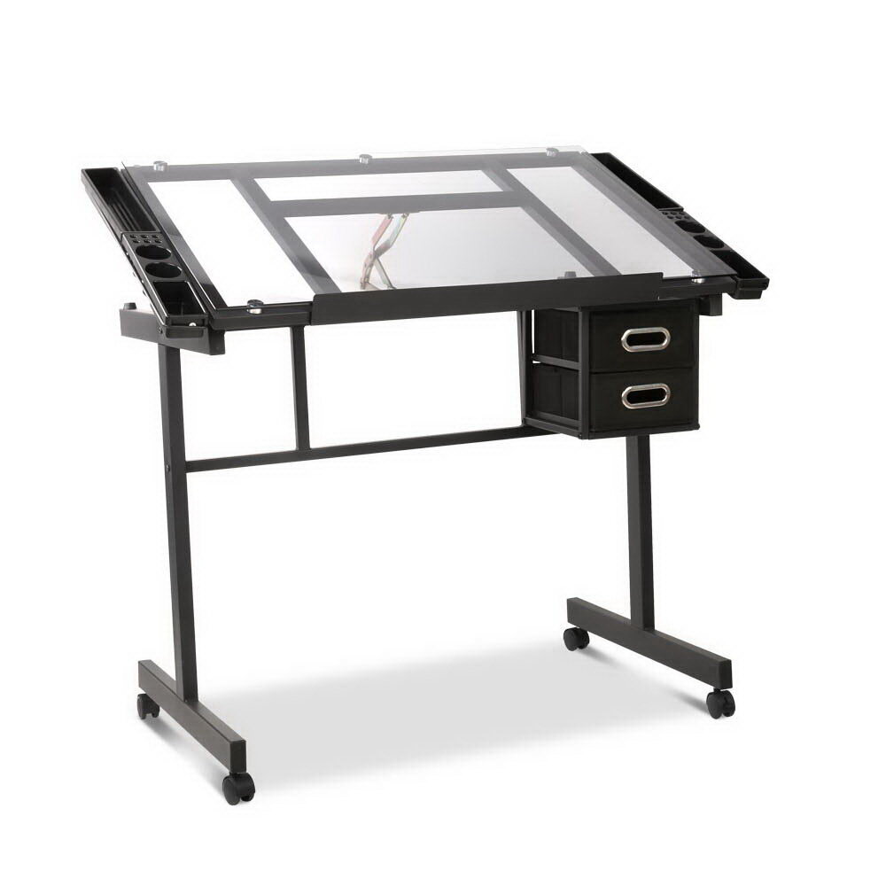 New Adjustable Drawing Desk - Black and Grey