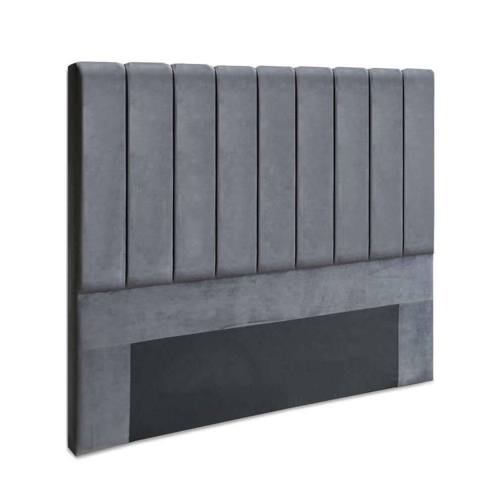 New Queen Size Fabric Bed Headboard - Grey