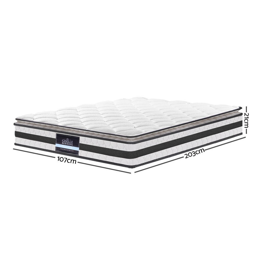 King Single Size Pillow Top Spring Foam Mattress