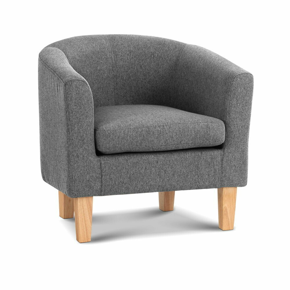 New Abby Fabric Armchair - Grey