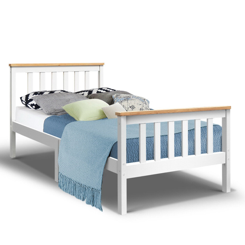 New Single Wooden Bed Frame Bedroom Furniture Kids