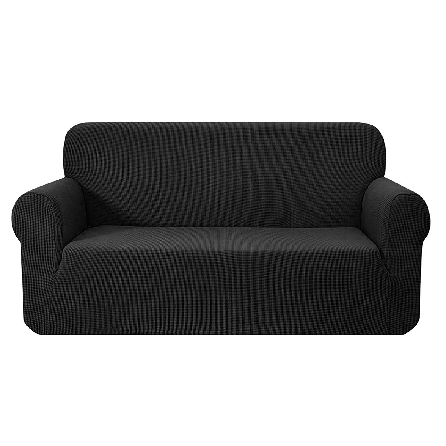 New High Stretch Sofa Cover Couch Protector Slipcovers 3 Seater Black