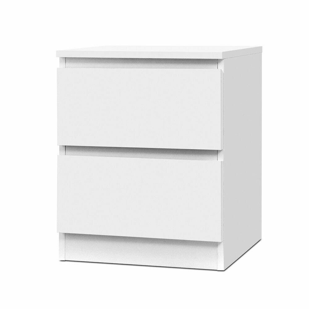 New Bedside Table Cabinet Lamp Side Tables Drawers Nightstand Unit White
