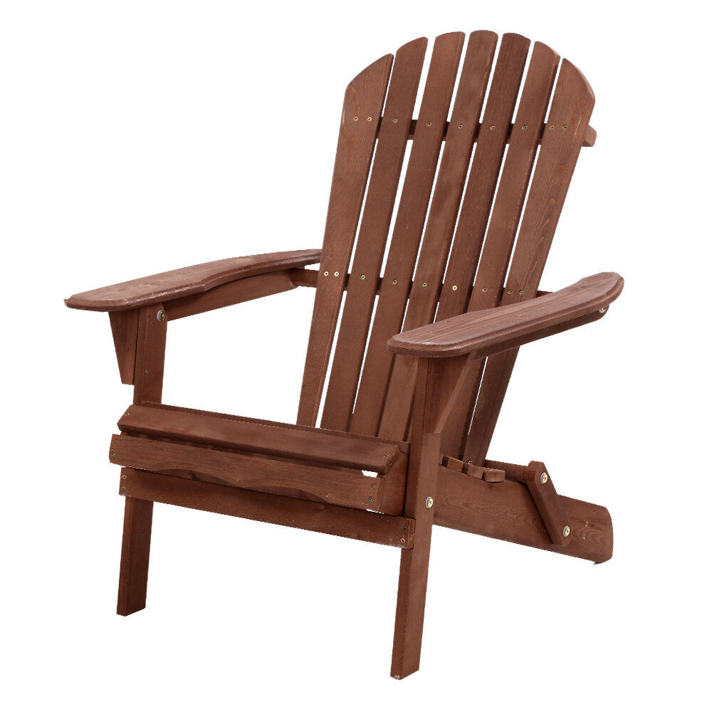 Outdoor Furniture Beach Chair Wooden Adirondack Patio Lounge Garden