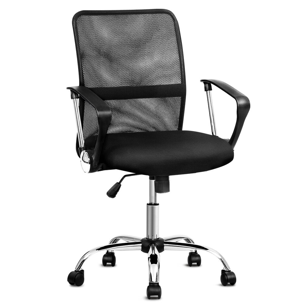 New Office Chair Gaming Chair Computer Mesh Chairs Executive Mid Back Black