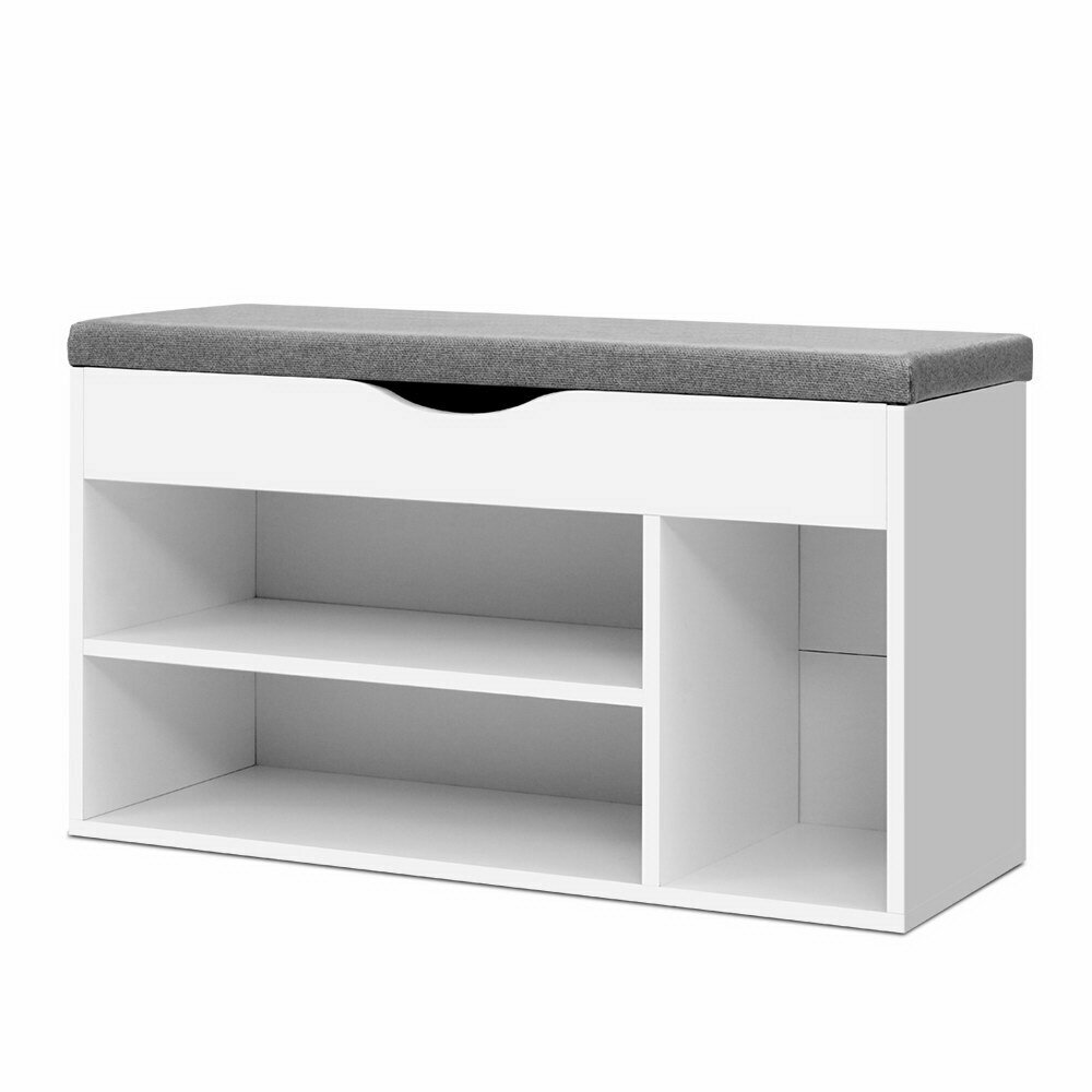 New Shoe Cabinet Bench Shoes Organiser Storage Rack Shelf White Cupboard Box