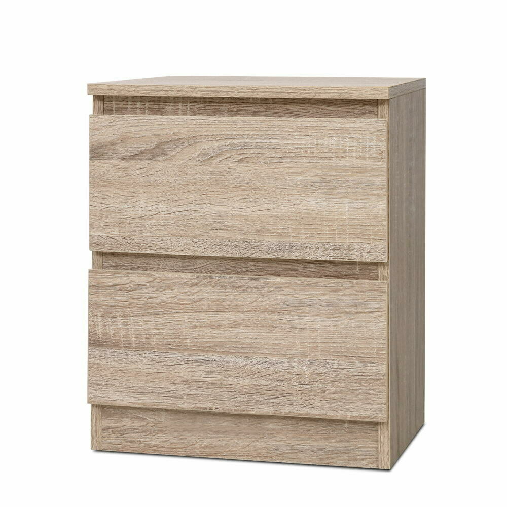 New Bedside Tables Drawers Side Table Bedroom Furniture Nightstand Wood Lamp