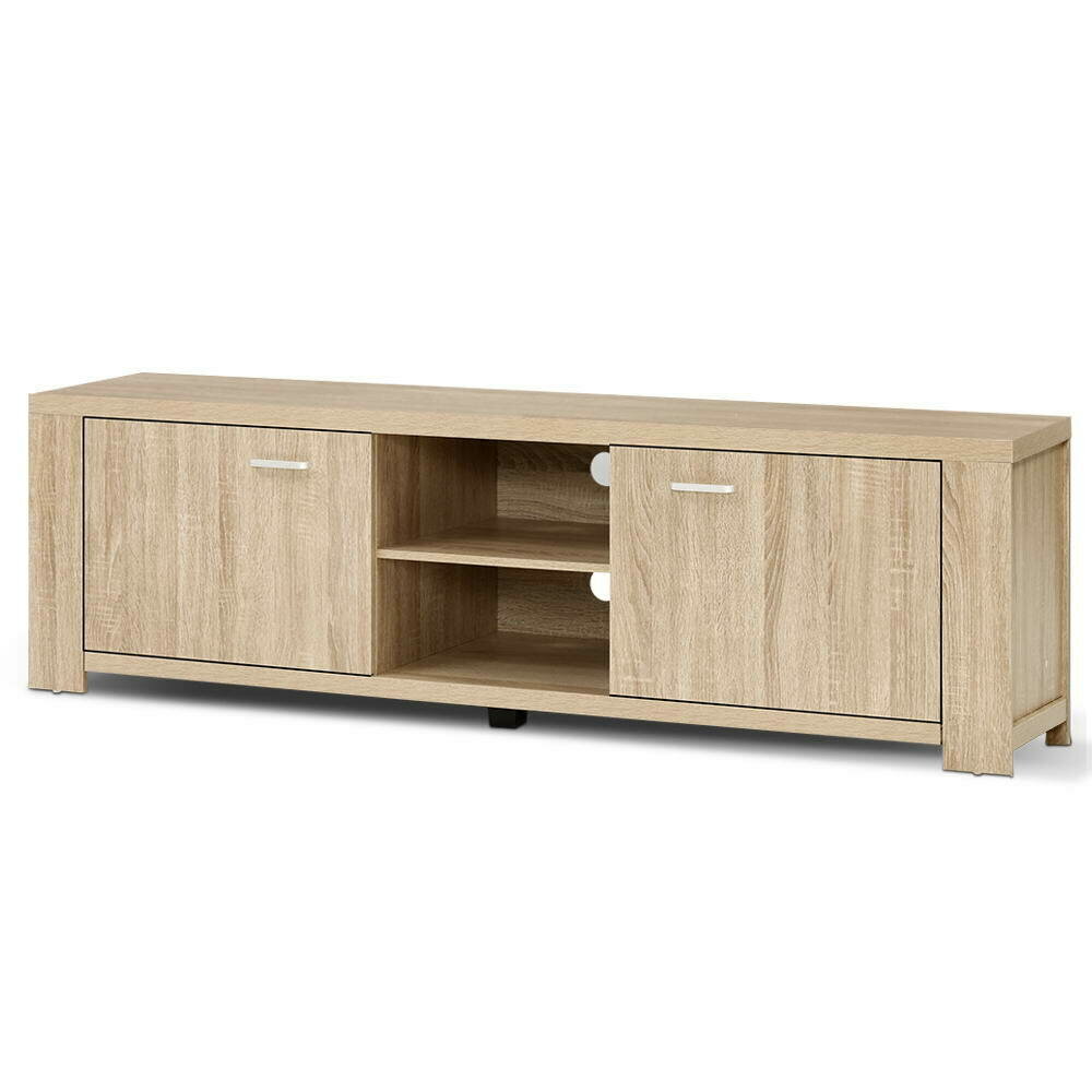 New TV Cabinet Entertainment Unit TV Stand Display Shelf Storage Cabinet Wooden