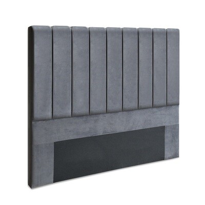 New Queen Size Fabric Bed Headboard - Grey