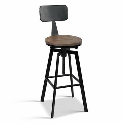 New Rustic Industrial Metal Bar Stool
