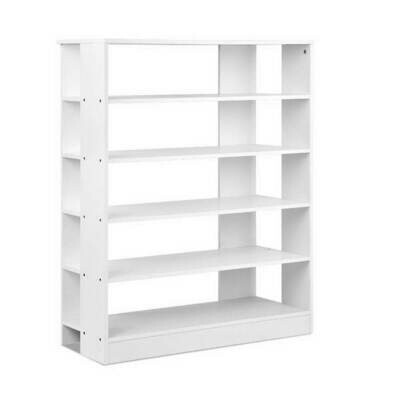 New 6-Tier Shoe Rack Cabinet - White