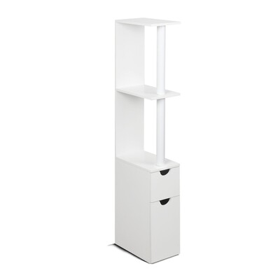New Freestanding Bathroom Storage Cabinet - White