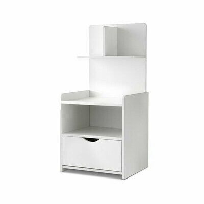 New Bedside Table Cabinet Shelf Display Drawer Side Nightstand Unit Storage