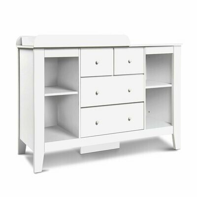 Change Table with Drawers - White