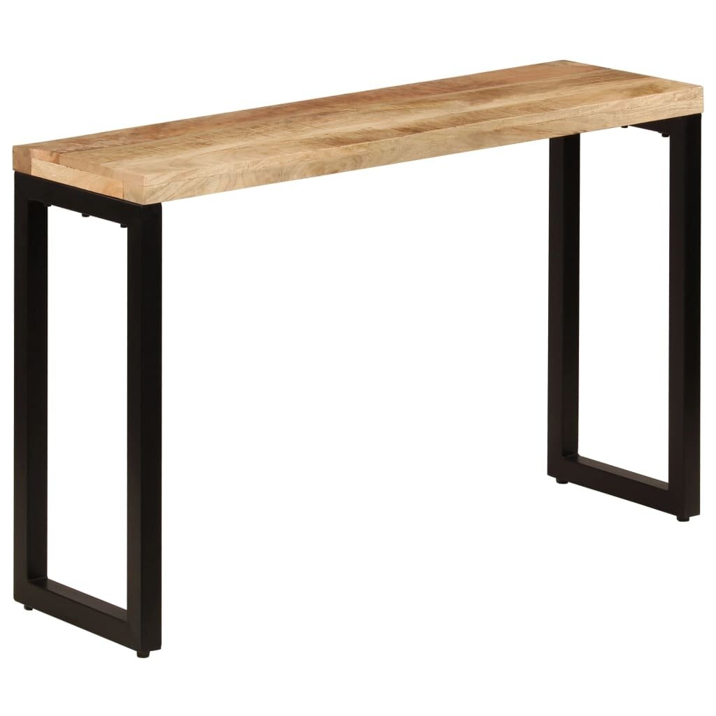 Console Table 120x35x76 cm Solid Mango Wood and Steel