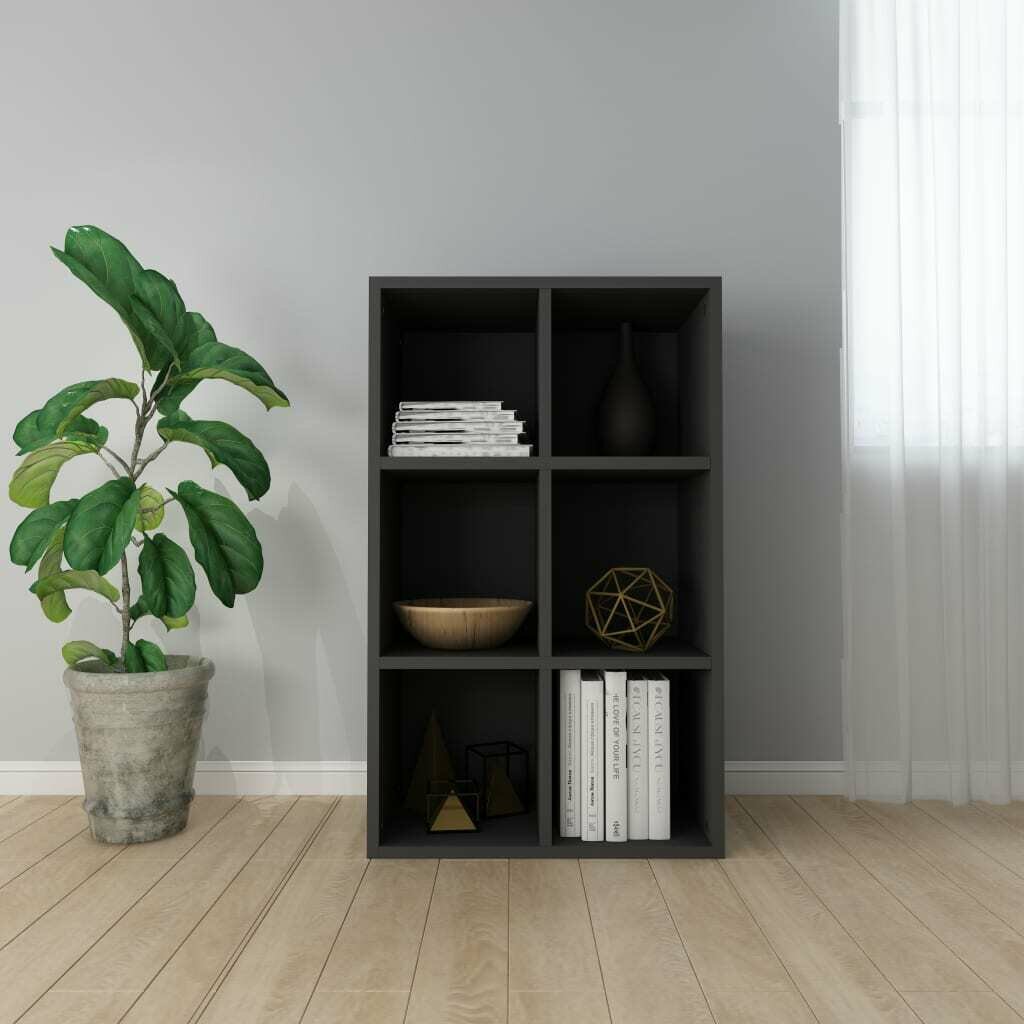 Book Cabinet/Sideboard Black 66x30x97.8 cm Chipboard