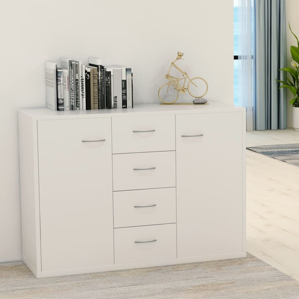 Sideboard White 88x30x65 cm Chipboard