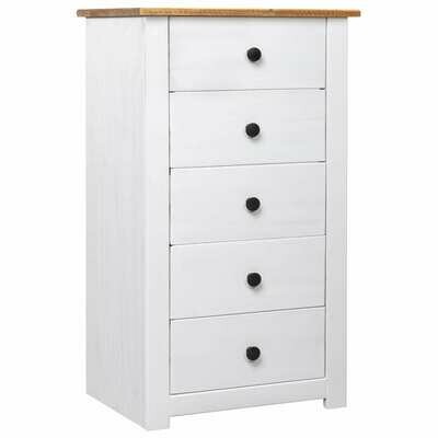Sideboard White 46x40x89 cm Pine Panama Range