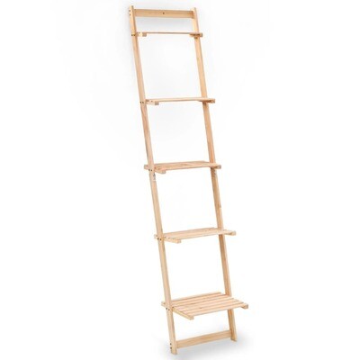 Ladder Wall Shelf Cedar Wood 41,5x30x176 cm