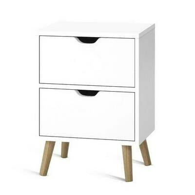 New Bedside Tables Drawers Side Table Nightstand White Storage Cabinet Wood