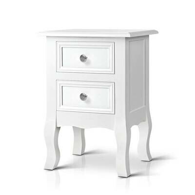 New Bedside Tables Drawers Side Table French Storage Cabinet Nightstand Lamp