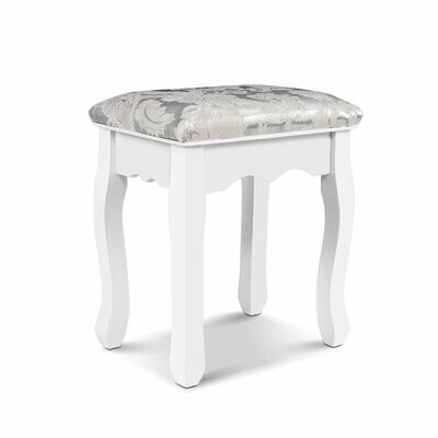 New Dressing Stool Bedroom White Make Up Chair Living Room Fabric Furniture