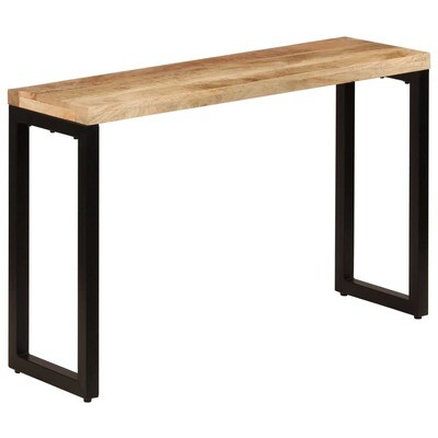 Console Table 120x35x76 cm Solid Mango Wood and Steel