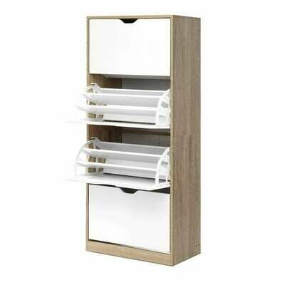 New 48 Pairs Shoe Cabinet Rack Organiser Storage Shelf Wooden