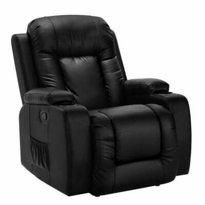 New Electric Massage Chair Recliner Luxury Lounge Sofa Armchair Heat Leather