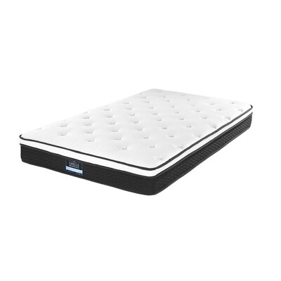 King Single Size Mattress Euro Top Bed Bonnell Spring Foam 21cm